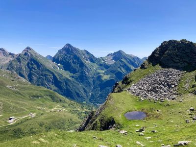 traumhafte Berglandschaft bei der Etappenwanderung im Valsesia