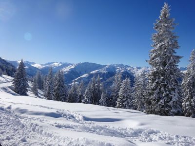 wandern winter berge schnee sonne