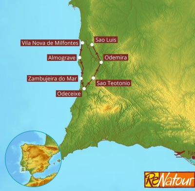 portugal algarve alentejo rota vincentina wandern ohne gep�ck individuell