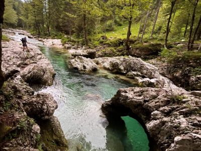 Wanderurlaub Slowenien Mostnica Klamm Bohinj See