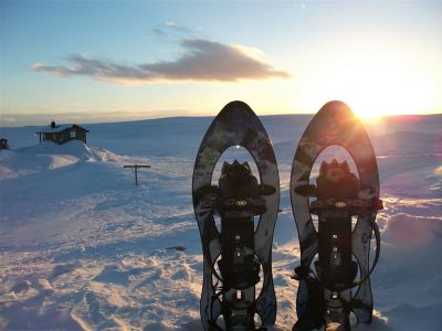 Schneeschuh Winterwandern Tourengehen Schweden