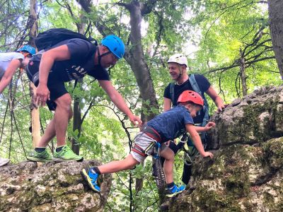 Klettersteig Hirschbach Norissteig mit Kind