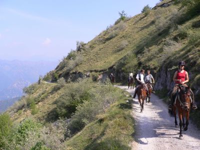 Ausritt mit tollen Blick auf den Gardasee