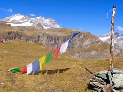 wandern am Passo Foric am Monte Rosa