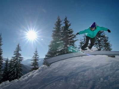 Snowboarder haben hier viele Mglichkeiten ( by Jasper von Overbeek).