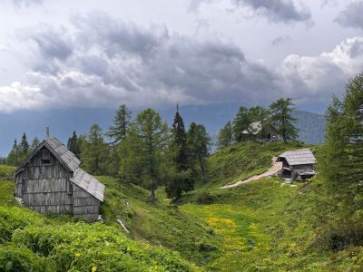 Slowenien Planina Almdorf Wanderurlaub wandern Natur