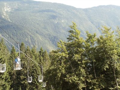 Seilbahn zum Molveno-See im Trentino Wanderurlaub