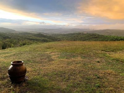 Blick vom Agriturismo Le Querce