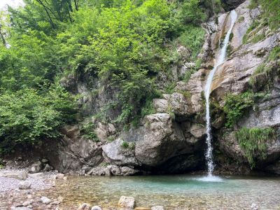 Wasserfall Slowenien Wanderreise Natur Dreznica 