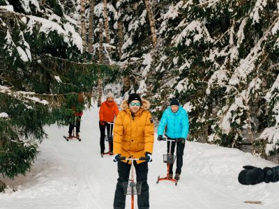 Aktivurlaub Winter Familienreise Estland