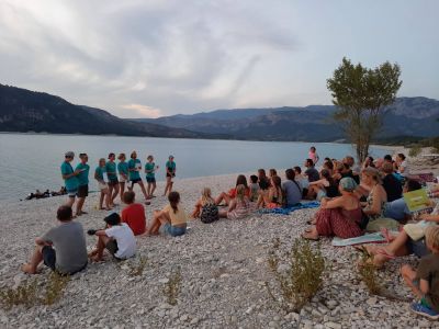 familiensportcamp in der provence willkommensrunde