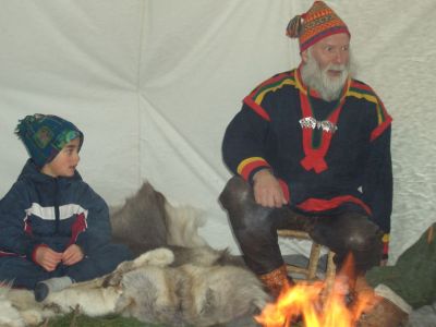 Wildnisdorf in Schwedisch Lappland.